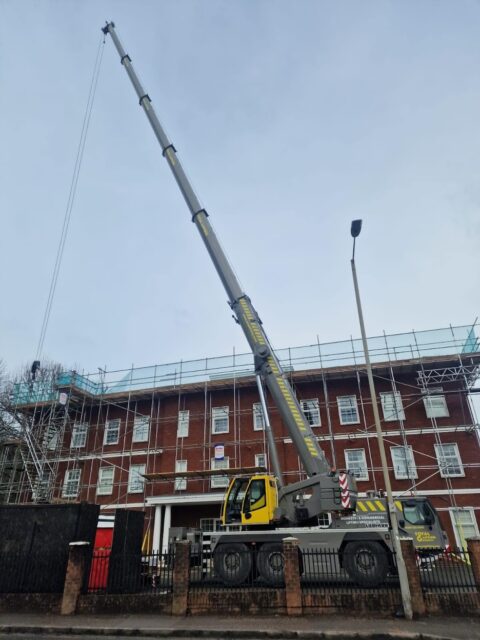 Why is winter challenging for crane operations?